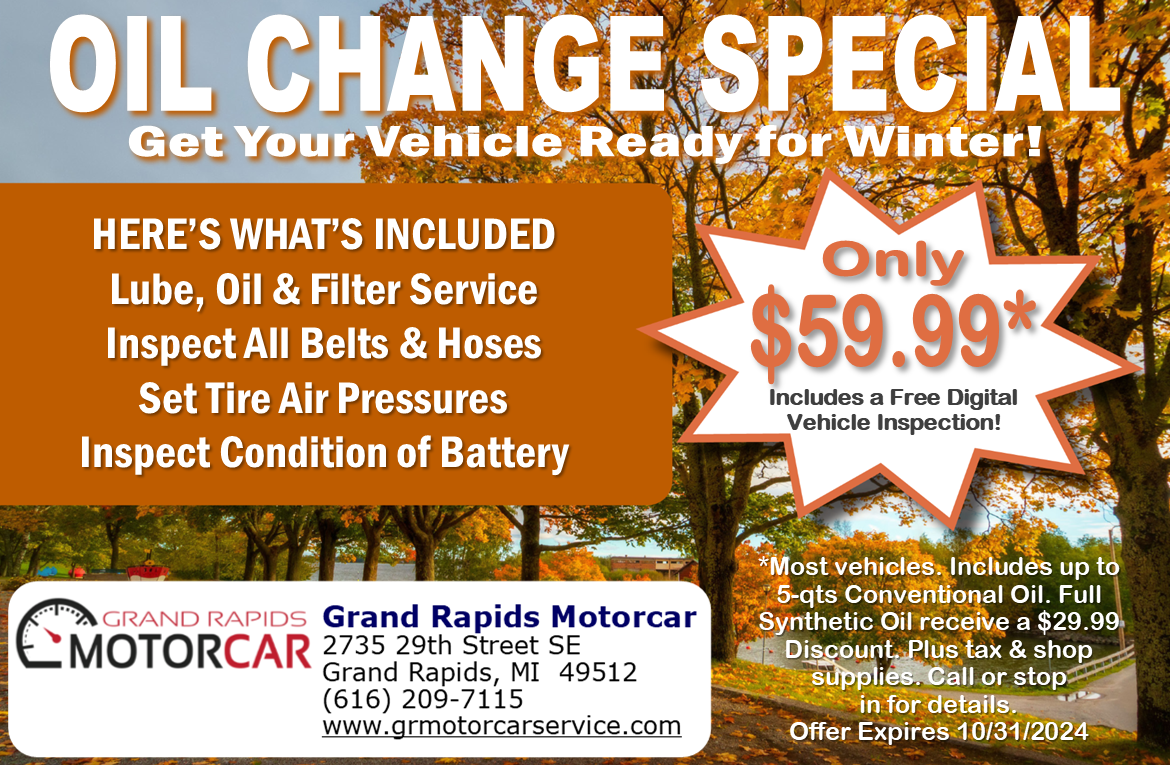 Oil Change Special | Grand Rapids Motorcar